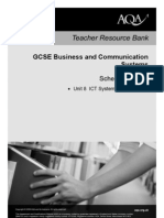 AQA GCSE Unit 8 Business and Communications Scheme of Work 2010
