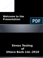 Stress Testing of Uttara Bank Ltd. 2010