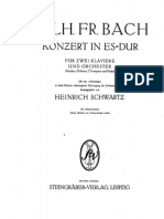 Bach, Wilhelm Friedemann - Concertos, Harpsichords (2), Orchestra, F. 46, Eb Major (2pf)