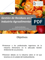 Gestión de Residuos en La Industria Alimentaria Desafíos y Oportunidades, CIACH