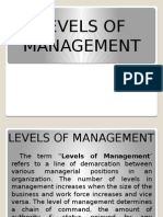 Levels of Management