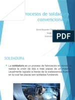 Soldadura - Procesos Convencionales