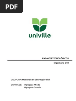 Apostila de Matereriais Agregados UNIVILLE
