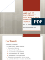 Tema 4a - Analisis de Esfuerzos y Deformaciones en Presas PDF