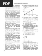 Exercícios Gases Perfeitos.