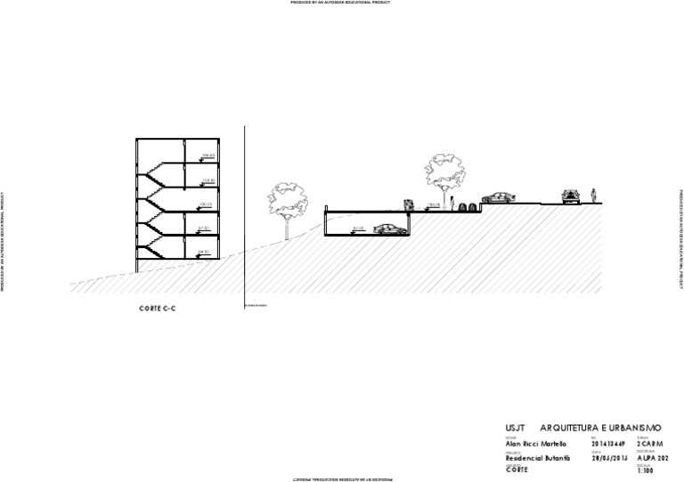 Architectural Project Cut Section C-C | PDF | Business | Technology ...