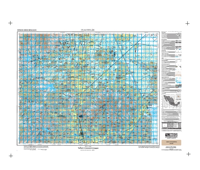 Carta Topografica Estado de Mexico