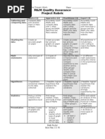 Download Project Rubric by msnair SN2672614 doc pdf