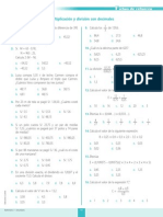 Multiplicacion y Division Con Decimales