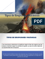 Tipos de Erupciones Volcánicas