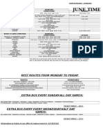 Samos Public Buses Timetable, June 1-15, 2015