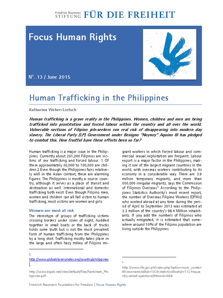 Human Trafficking Issues in the Philippines | PDF | Human Trafficking ...
