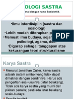 Sosiologi Sastra