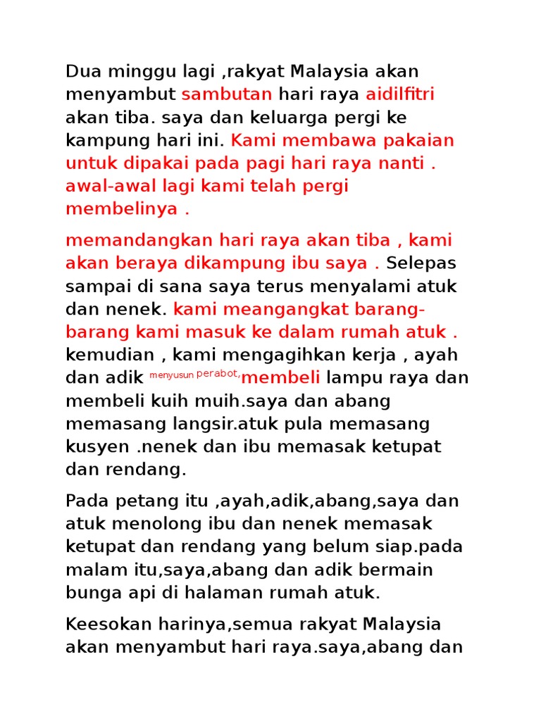 Persediaan Hari Raya Pdf