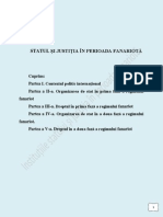 Statul Și Justiția În Perioada Fanariotă