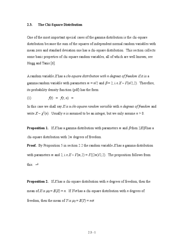 2 3 The Chi Square Distribution Download Free Pdf Chi Squared