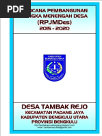 Download RPJMDES TAMBAK REJO 2015-2020pdf by heriandi86 SN267284224 doc pdf