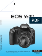 GUIDE FOR USING CANON EOS 550D