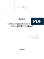 Cultura organizațională AIESEC Chișinău