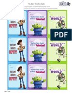 Toy Story Valentine Card Printables FDCOM