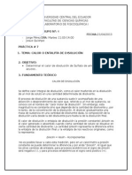 Fisicoquimica Informe 7 Calor de Disolucion