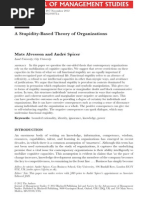 Alvesson and Spicer a Stupidity Based Theory of Organizations