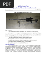 .408 Cheytac: Trip Report, Shooters' Observations and Test Results