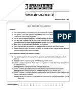 Part Test for Aipmt 2016