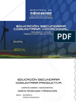 Ciencia Tecnologia y Produccion 2014 - Secundaria