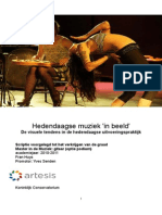Onderzoeksproject Hedendaagse Muziek in Beeld