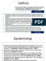 Definisi & Epidemiologi Skizofrenia