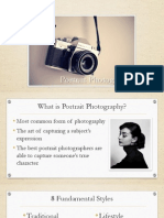 portrait photography - selfie assignment page