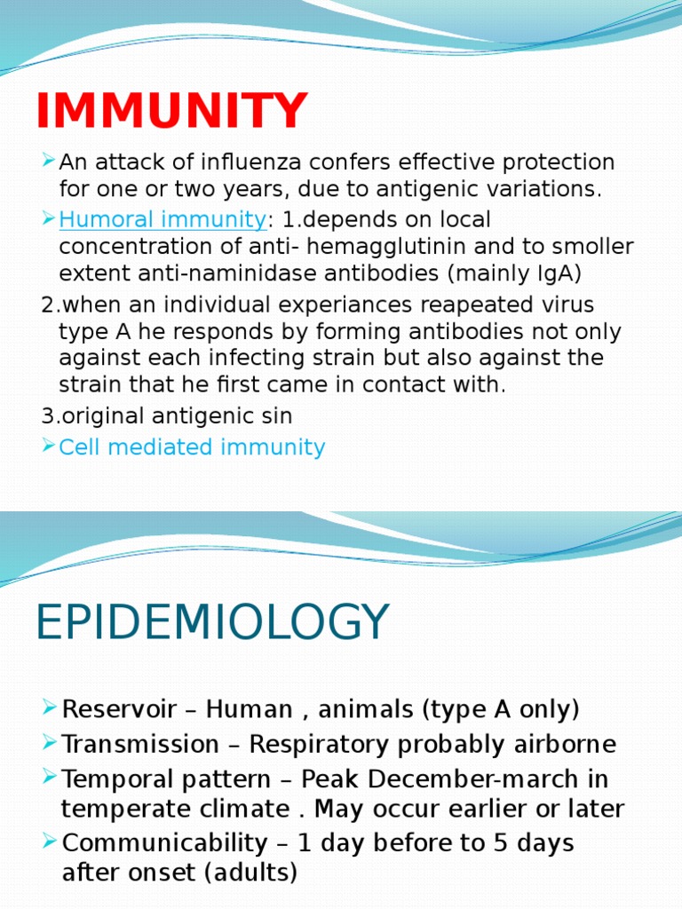 Immunity | PDF | Influenza | Influenza A Virus Subtype H1 N1