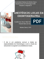 AnestÃ©sicos locais em odontogeriatria