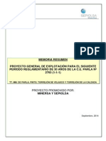 Documentos Sobre La Mina de Sepiolita de ParlaTexto Memoria Resumen Parla 20140929