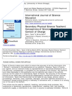 secondary physical science teacher´s conceptions of science teaching in a context of chanche