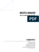 Motu 896HD Manual