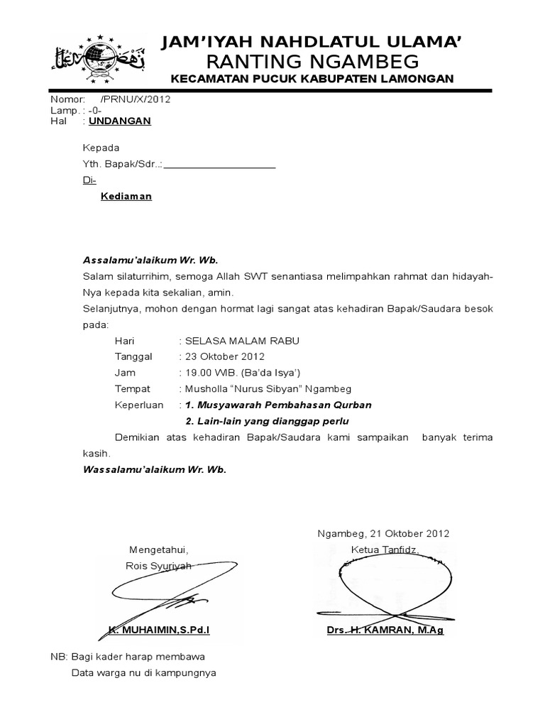 Jam Iyah Nu Undangan Folio