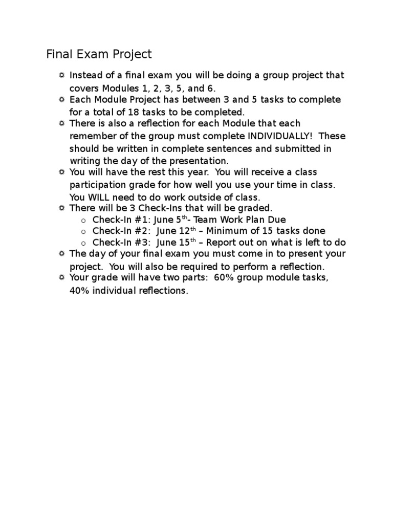 Group Project Guidelines | PDF