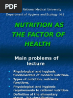 Nutrition as the Factor of Health