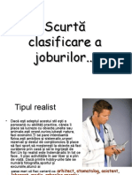 Scurtă Clasificare A Joburilor..