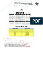 Dates: Semester 1 Semester 2