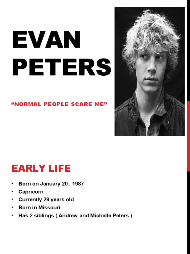 Evan Peters: Early Life & Career Highlights | PDF | Sports & Recreation ...