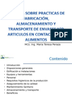 Buenas Practicas de Fabricacion de Envases( Ing. Maria T. Peraza)