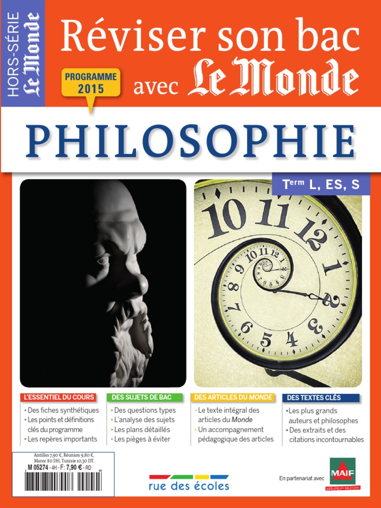 Reviser Son Bac Avec Le Monde Philosophie 15 Pdf Conscience Inconscient