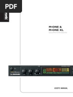 TC Electronic M-One XL Manual English