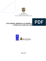 Guia Mineroambiental Mineria Subterranea y Patios de Acopio de Carbon