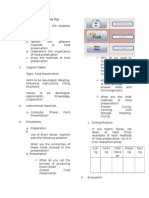 Lesson Plan in Tle