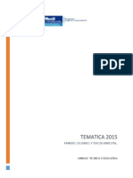 Tematica Primero, Segundo y Tercer Bimestre 2015 PDF