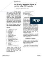 Development of Active Suspension System For Automobiles Using PID Controller